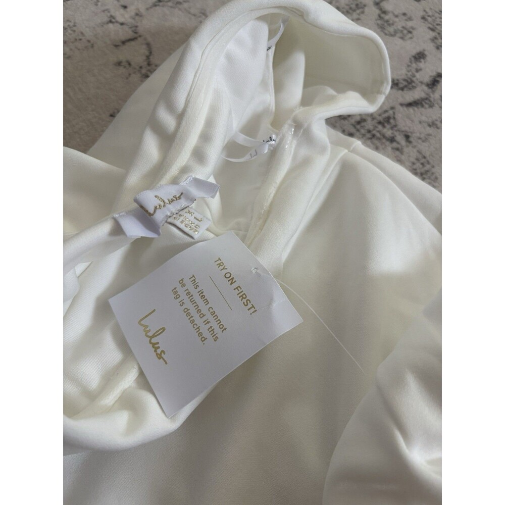 Lulus Exceptional Romance White Off-the-Shoulder Mermaid Maxi Dress Size XL NWT - Picture 5 of 10